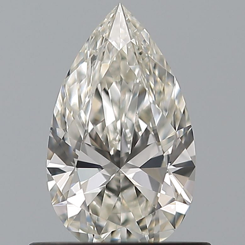 0.55 carat I-VVS1 Natūralus Pear Deimantas (1)