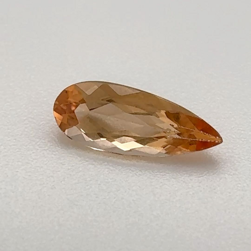 0.68 carat ORANGE Pear Topaz (1)