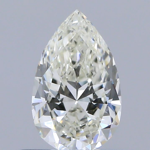 0.51 carat K-VVS1 Natūralus Pear Deimantas (1)