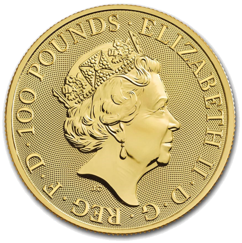 1 oz White Horse 2020 Queen's Beast Gold Coin (2)