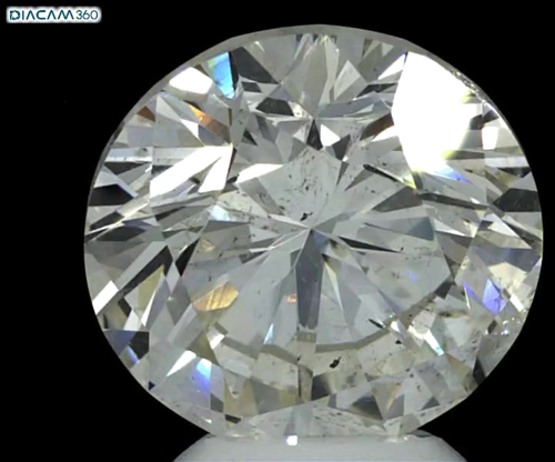 5.69 carat K-SI2 Excellent cut Natūralus Round Deimantas (1)