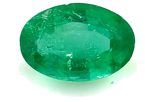 0.4 carat GREEN Oval Smaragdas (1)
