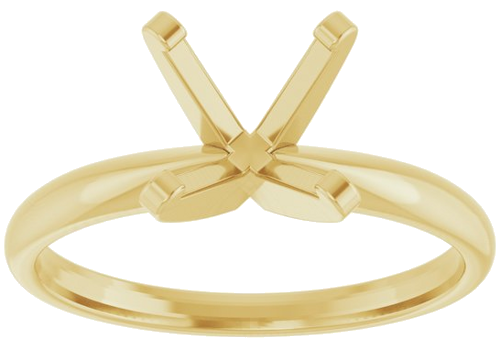 Sužadėtuvių Žiedas „Solitaire“ 14k yellow gold Round 8mm (3)