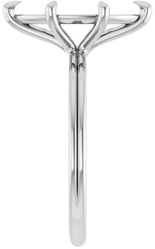 Sužadėtuvių Žiedas „Claw-Prong Solitaire“ 14k white gold Marquise 14mm x 7mm (4)