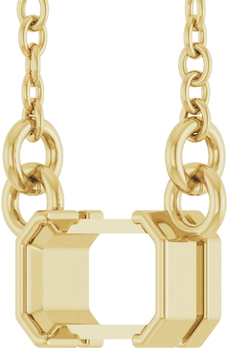 Pakabukas „Solitaire“ 14k yellow gold Emerald 5mm x 3mm (2)