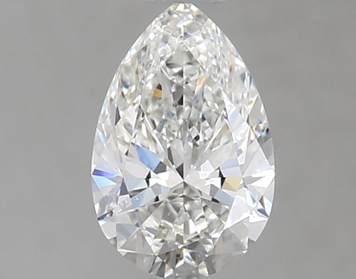 0.72 carat F-VS2 Natūralus Pear Deimantas (1)