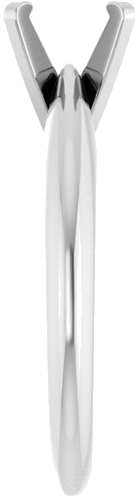 Sužadėtuvių Žiedas „Solitaire“ 14k white gold Round 6.5mm (4)