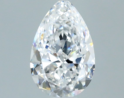 0.7 carat D-SI1 Natūralus Pear Deimantas (1)