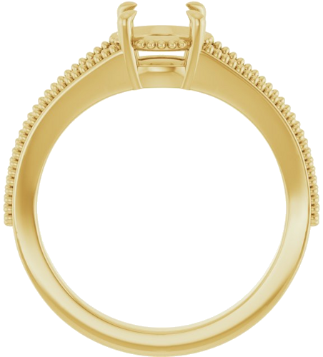 Sužadėtuvių Žiedas „Claw-Prong Solitaire“ 14k yellow gold Round 6.5mm (2)