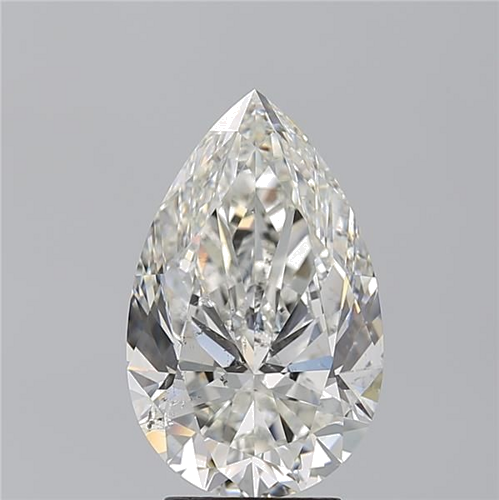 4.01 carat H-SI2 Natūralus Pear Deimantas (1)