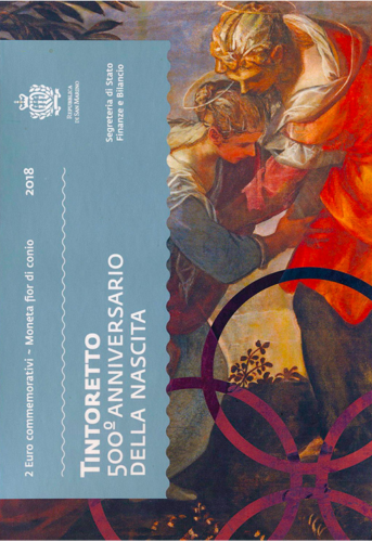 2018 San Marinas Tintoretto 2 eurų moneta (4)