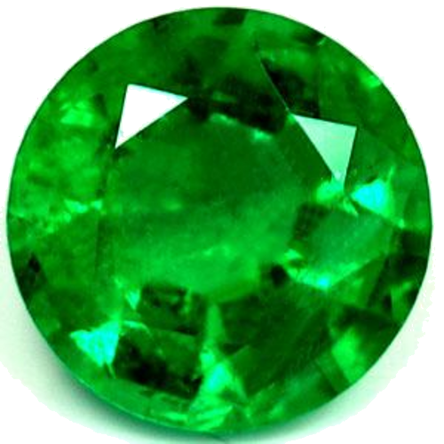 0.47 carat GREEN Round Smaragdas (1)