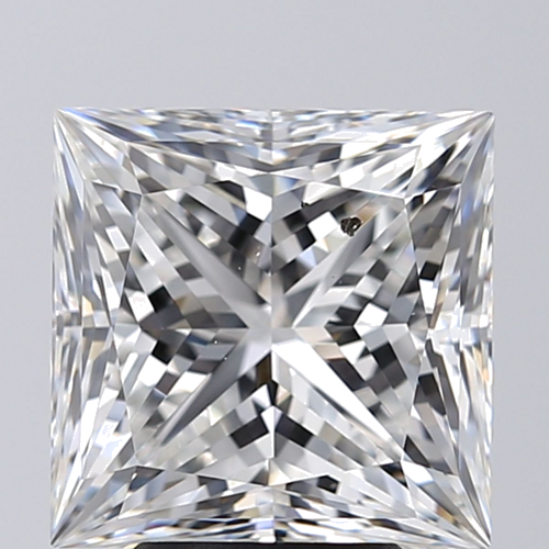 5.05 carat E-SI1 Natūralus Princess Deimantas (1)