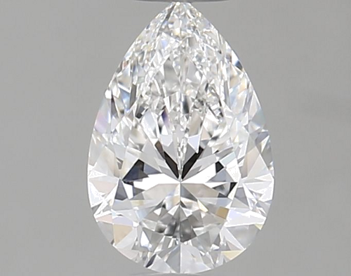 0.5 carat F-VVS2 Natūralus Pear Deimantas (1)