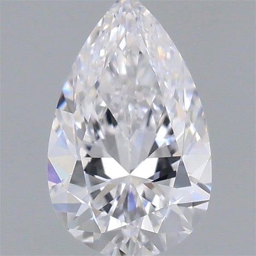0.5 carat D-VVS2 Natūralus Pear Deimantas (1)