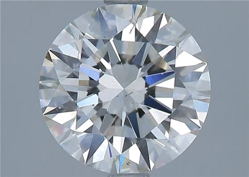 2.01 carat K-SI2 Excellent cut Natūralus Round Deimantas (1)