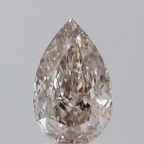 0.61 carat Fancy Pinkish Brown-VS1 Natūralus Pear Deimantas (1)