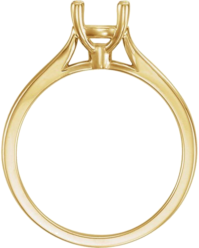 Sužadėtuvių Žiedas „Solitaire“ 585 Geltonojo Aukso Round 5.8mm (2)