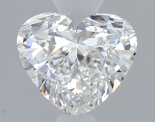 0.6 carat F-SI1 Natūralus Heart Deimantas (1)