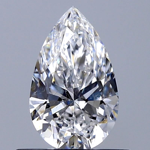 0.55 carat D-SI2 Natūralus Pear Deimantas (1)