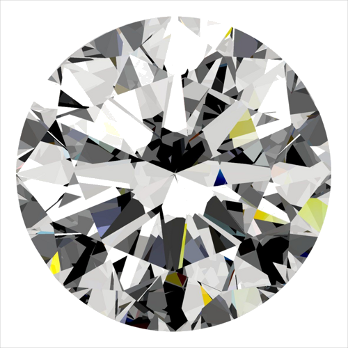 0.5 carat F-SI2 Excellent cut Natūralus Round Deimantas (1)