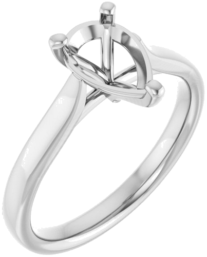 Sužadėtuvių Žiedas 925 Sidabro Pear 9mm x 6mm (1)
