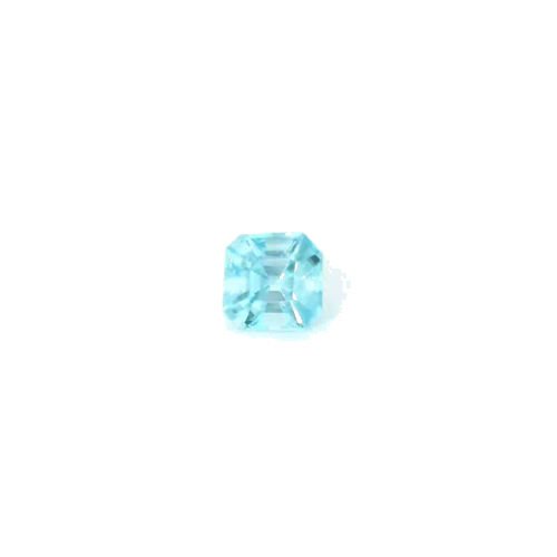 0.66 carat BLUE STEP cut Octagonal Zircon (1)