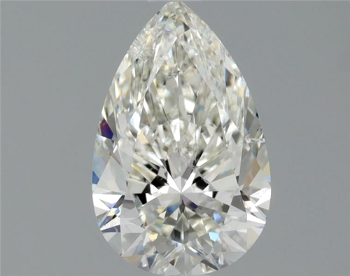 1.0 carat I-SI2 Natūralus Pear Deimantas (1)