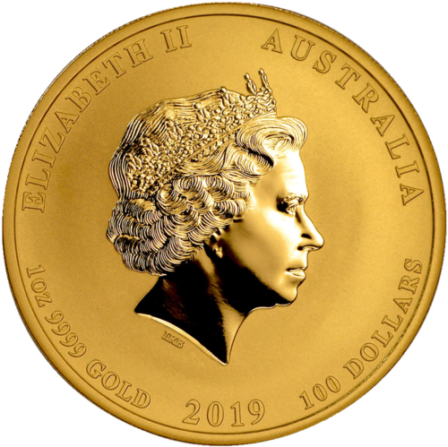 2019 Kiaulės metai (Lunar II) Australija 1 oz auksinė moneta (2)