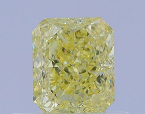 0.52 carat Fancy Yellow-VVS2 Natūralus Radiant Deimantas (1)