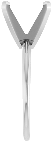 Sužadėtuvių Žiedas „Solitaire“ 585 Baltojo Aukso Square 8mm (4)