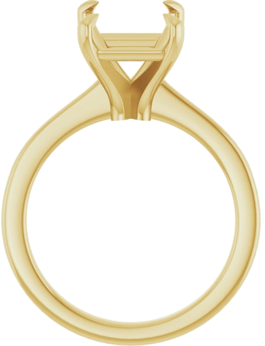 Sužadėtuvių Žiedas „Claw-Prong“ 14k yellow gold Emerald 10mm x 8mm (2)