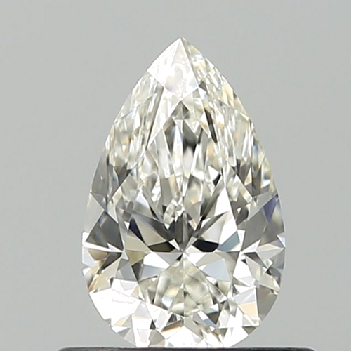 0.55 carat I-VVS1 Natūralus Pear Deimantas (1)