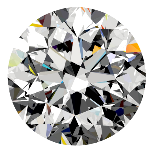 0.3 carat G-VS2 GD cut Natūralus Round Deimantas (1)