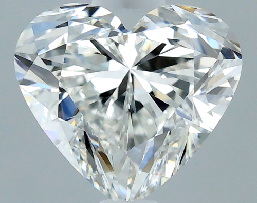 0.7 carat G-VVS2 Natūralus Heart Deimantas (1)