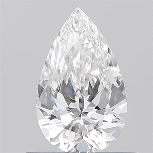 0.53 carat F-VVS2 Natūralus Pear Deimantas (1)