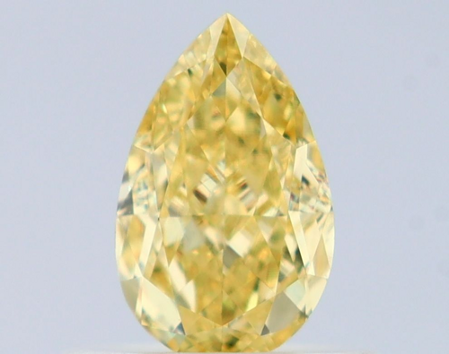 0.52 carat Fancy Yellow-VS1 Natūralus Pear Deimantas (1)
