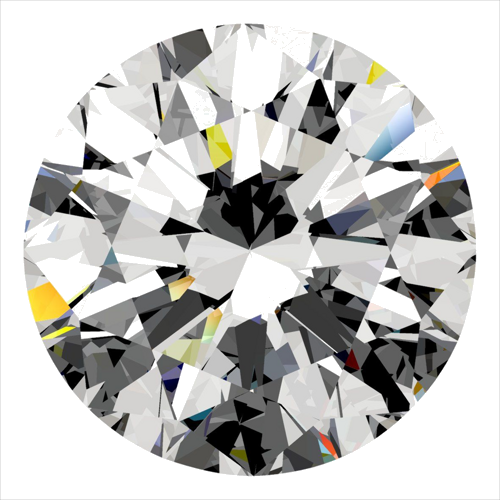 0.5 carat D-VVS2 Excellent cut Natūralus Round Deimantas (1)