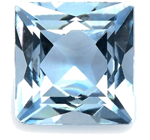 0.68 carat BLUE Princess Aquamarine (1)
