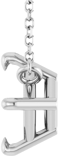 Pakabukas „Solitaire Claw-Prong“ 14k white gold Square 6mm (3)