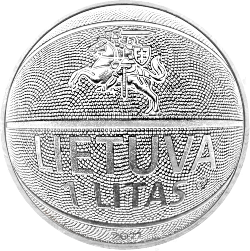 2011 Lithuania Basketball 1 litas coin (2)