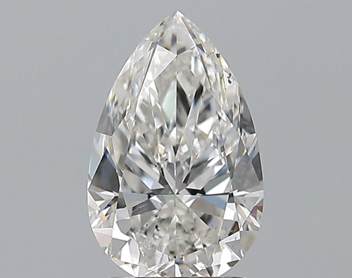 2.0 carat F-SI2 Natūralus Pear Deimantas (1)