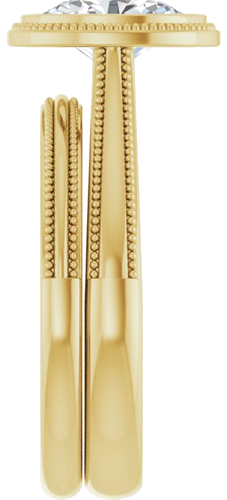 Sužadėtuvių Žiedas „Solitaire“ 585 Geltonojo Aukso Oval 8mm x 6mm (8)