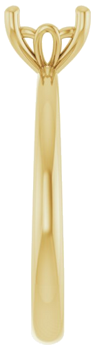 Sužadėtuvių Žiedas „Solitaire“ 585 Geltonojo Aukso Cushion 6mm (4)