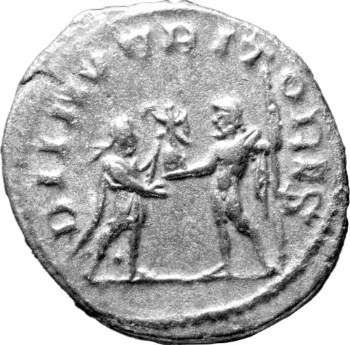 Antoninianai Imperatorius Valerian (253-260 m.) Romos Imperija sidabrinė moneta (6)