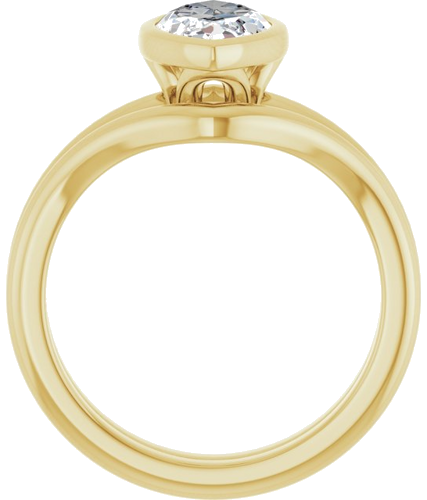 Sužadėtuvių Žiedas „Bezel-Set“ 14k yellow gold Marquise 12mm x 6mm (7)