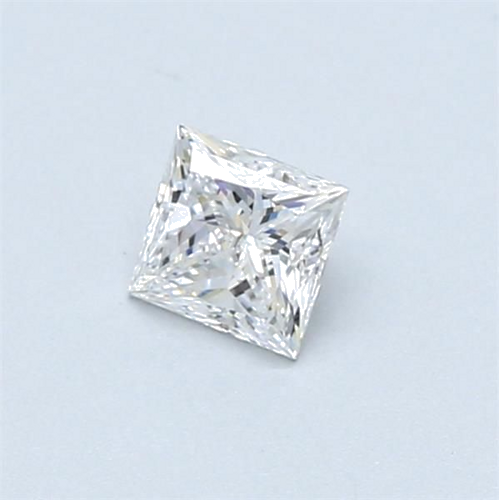 0.37 carat D-VVS2 Natūralus Princess Deimantas (1)