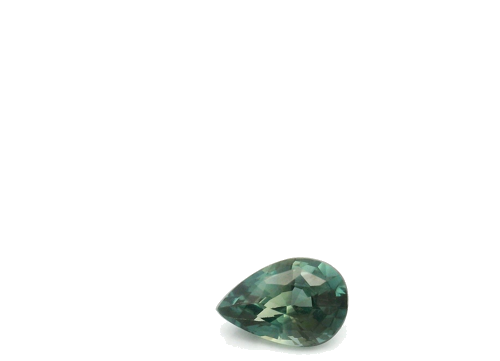 0.53 carat GREEN Pear Safyras (1)
