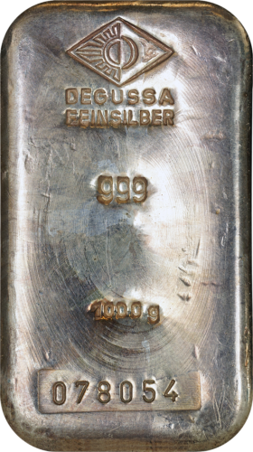 1 kg Silver Bar DEGUSSA (2)