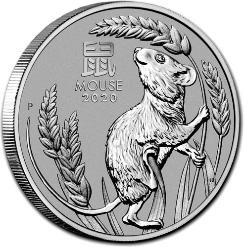 1 oz Year of the Mouse (Lunar III) 2020 Australia platinum coin (2)